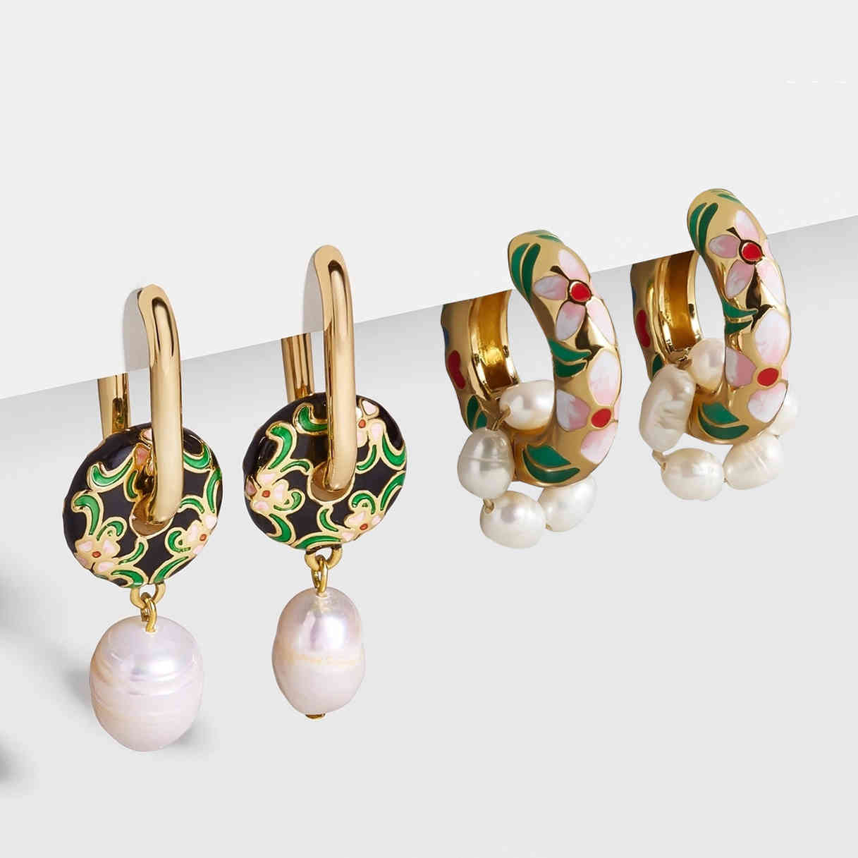 yutong Vintage Circle Geometric Flower Huggie Drop Earrings for Women Bohemian Round Pearl Statement Party Enamel Jewelry, Silver
yutong Vintage Circle Geometric Flower Huggie Drop Earrings for Women Bohemian Round Pearl Statement Party Enamel Jewelry, Silver