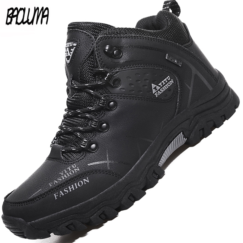 Brand Men's Winter Boots Men's Snow Boots Winter Warm Leather Waterproof Men Sneakers Outdoor Breathable Hiking Boots Work Shoes 210830, No fur gray
Brand Men's Winter Boots Men's Snow Boots Winter Warm Leather Waterproof Men Sneakers Outdoor Breathable Hiking Boots Work Shoes 210830, No fur gray