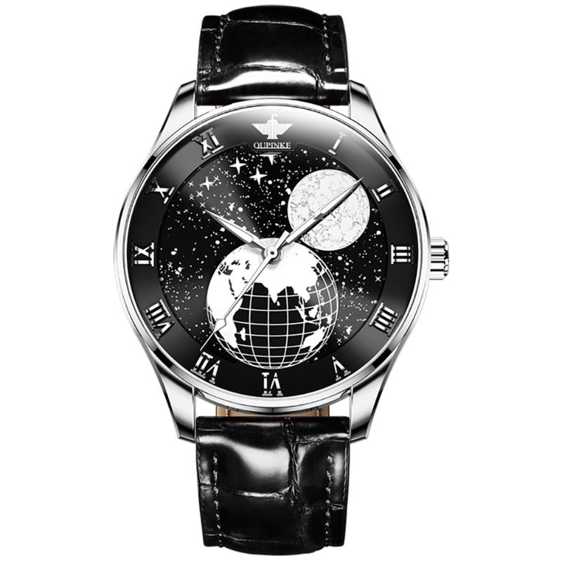 Wristwatches Top Men Watch Moon Phase Waterproof Fashion Automatic Mechanical Wristwatch Leather Strap Sapphire, Blue
Wristwatches Top Men Watch Moon Phase Waterproof Fashion Automatic Mechanical Wristwatch Leather Strap Sapphire, Blue
