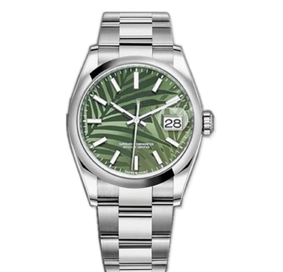 Smooth Bezel Datejust Green Dial Steel Mens 36mm Watch Sapphire Glass Automatic Mechanical Stainless Oyster Perpetual Turquoise 124300 Wristwatches
Smooth Bezel Datejust Green Dial Steel Mens 36mm Watch Sapphire Glass Automatic Mechanical Stainless Oyster Perpetual Turquoise 124300 Wristwatches