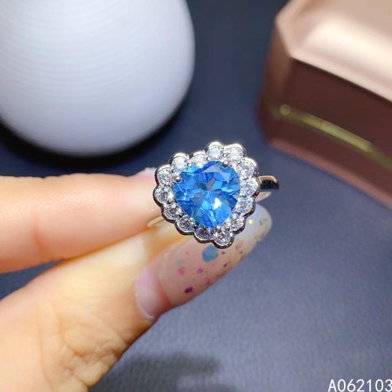 Cluster Rings KJJEAXCMY Fine Jewelry 925 Sterling Silver Inlaid Natural Blue Topaz Women's Exquisite Lovely OL Style Heart Adjustable Gem Ri, Golden;silver
Cluster Rings KJJEAXCMY Fine Jewelry 925 Sterling Silver Inlaid Natural Blue Topaz Women's Exquisite Lovely OL Style Heart Adjustable Gem Ri, Golden;silver