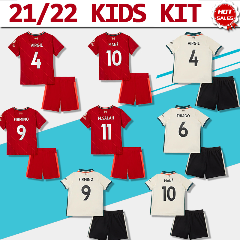 Kids Kit Football Jerseys LVP Home Red Soccer Jersey 2021/2022 The Secular Bird#11 M.SALAH #10 MANE Child Away Soccer Shirt #4 VIRGIL #9 FIRMINO Uniforms, Home jersey
Kids Kit Football Jerseys LVP Home Red Soccer Jersey 2021/2022 The Secular Bird#11 M.SALAH #10 MANE Child Away Soccer Shirt #4 VIRGIL #9 FIRMINO Uniforms, Home jersey