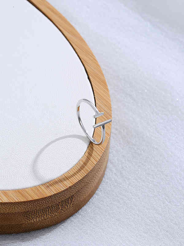 Silverhoo Authentic 925 Sterling Silver for Women Minimalist Open Adjustable Finger Rings Female Fine Jewelry New Arrival