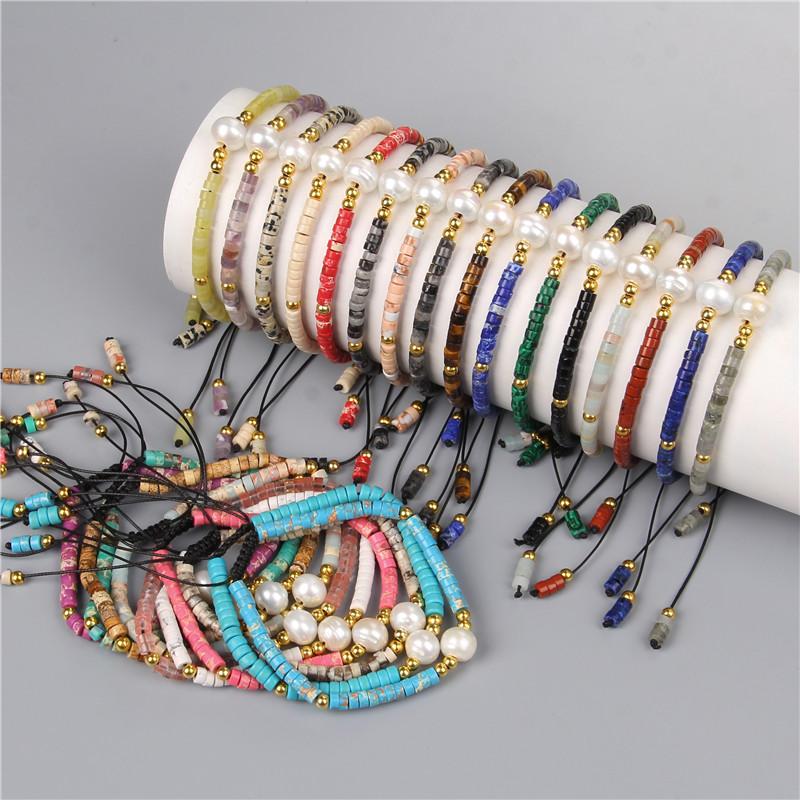 Beaded, Strands Natural Stone Spacer Beaded Bracelet Lapis Lazuli Pearl Charm Bracelets Adjustable Energy Yoga For Men Women Jewelry
Beaded, Strands Natural Stone Spacer Beaded Bracelet Lapis Lazuli Pearl Charm Bracelets Adjustable Energy Yoga For Men Women Jewelry