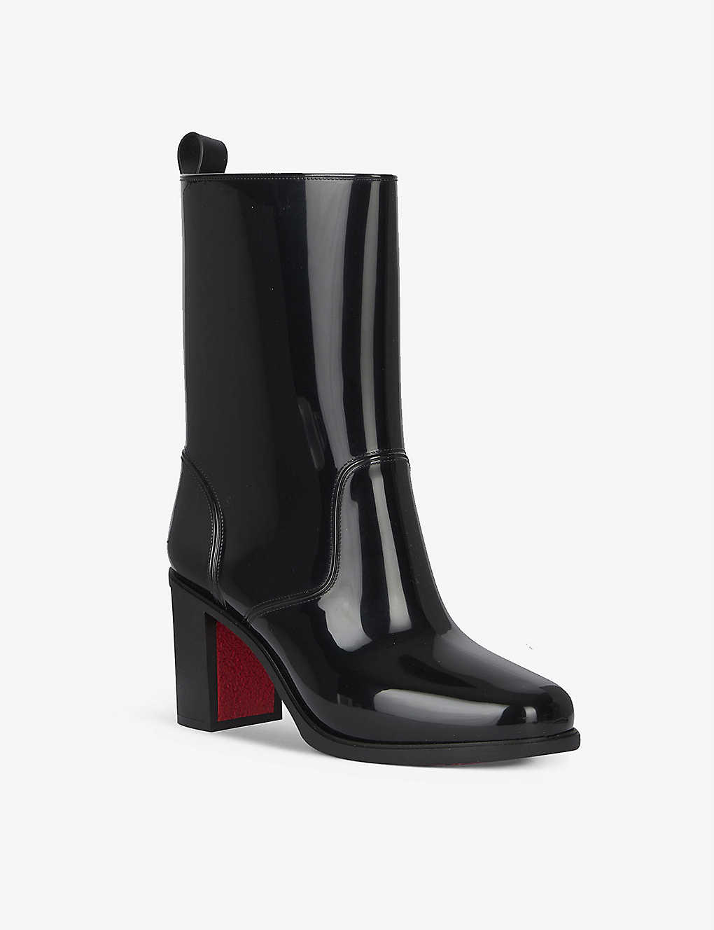 Snow/Rainy shoe Women Ankle boot Black patent leather PVC waterproof Red bottom shoes Loubirain 70mmPVC Recycle calf blacks white red-soled Rainboots
Snow/Rainy shoe Women Ankle boot Black patent leather PVC waterproof Red bottom shoes Loubirain 70mmPVC Recycle calf blacks white red-soled Rainboots