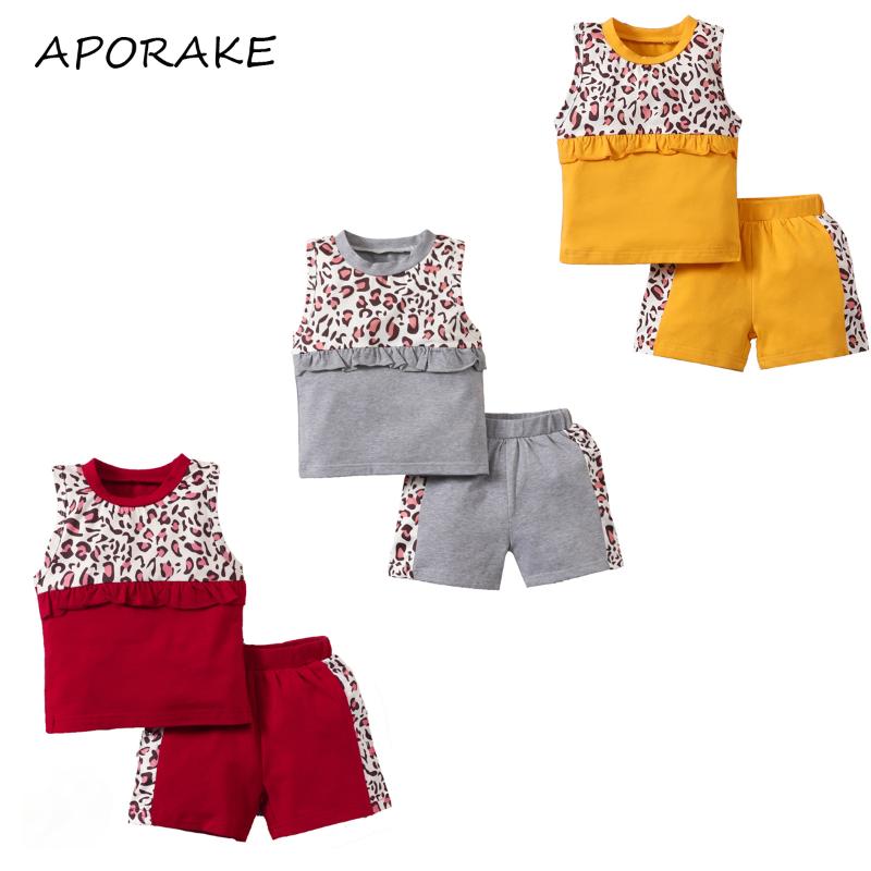 Clothing Sets 2021 0-6Y Casual Kids Baby Girl Leopard Stitching Sleeveless Tops Vest+ Elastic Short Pants Summer Cotton 2pcs Set, Yellow
Clothing Sets 2021 0-6Y Casual Kids Baby Girl Leopard Stitching Sleeveless Tops Vest+ Elastic Short Pants Summer Cotton 2pcs Set, Yellow
