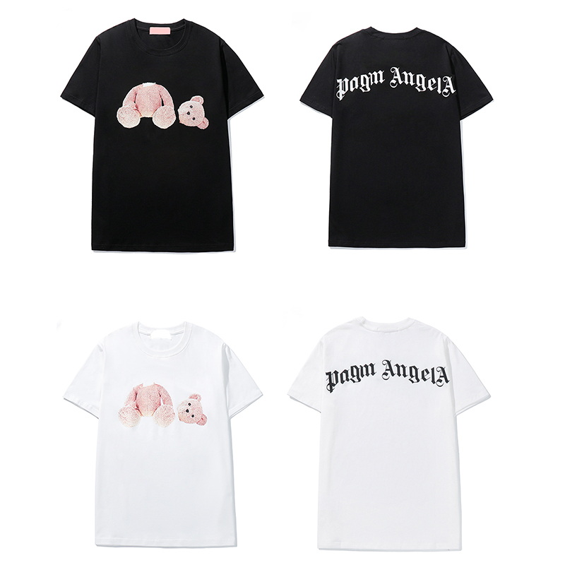 2021ss Summer Men And Womens T shirts Stylist Tees same palm palms angels Printed short sleeve truncated bear T-shirt Four colors 21ss, White;black 
2021ss Summer Men And Womens T shirts Stylist Tees same palm palms angels Printed short sleeve truncated bear T-shirt Four colors 21ss, White;black