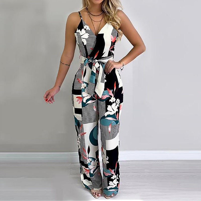 Spaghetti Strap floral Print Jumpsuit for Women Summer Sleeveless Female Casual Rompers Jumpsuits 210521, Picture color
Spaghetti Strap floral Print Jumpsuit for Women Summer Sleeveless Female Casual Rompers Jumpsuits 210521, Picture color