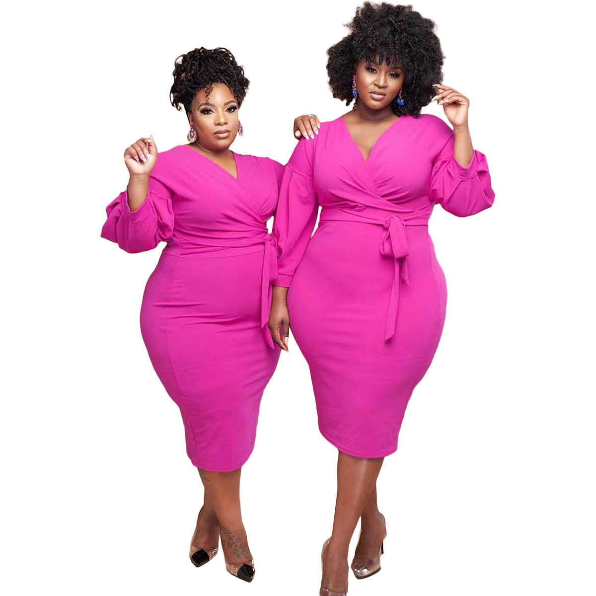 Designers Women Clothes dress 2023 large women's fashion casual bubble sleeve fat woman skirt