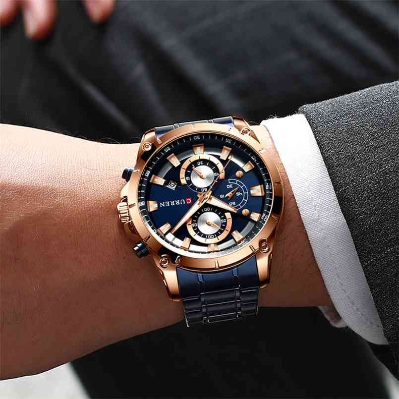 Curren Men Watches Luxury Brand Chronograph Male Wristwatch Quartz Waterproof Big Diver Watch Gold Relogio Masculino 210707, Silver-brown
Curren Men Watches Luxury Brand Chronograph Male Wristwatch Quartz Waterproof Big Diver Watch Gold Relogio Masculino 210707, Silver-brown