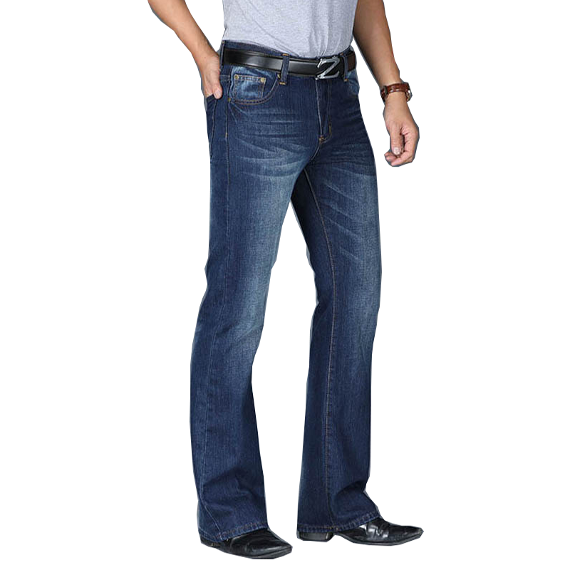 Loose Plus Size High Waist Jeans Classic Blue Black Designer Flared 2021 Men's Pants