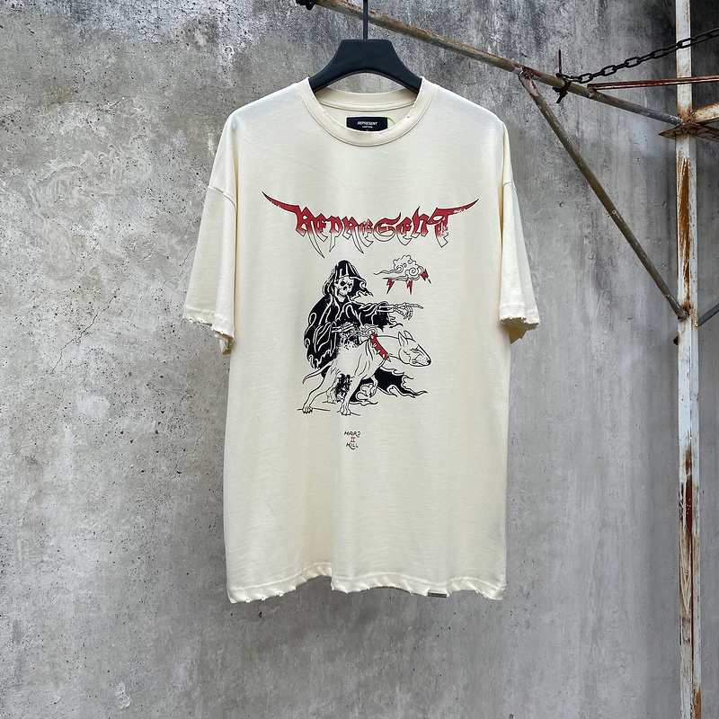 Represent Grim Reaper Skeleton Dog Vintage T-shirt Washed Rock T shirts Man Plus Size Tee Oversized Streetwear Tees Fashion Summer Loose Top, White;black
Represent Grim Reaper Skeleton Dog Vintage T-shirt Washed Rock T shirts Man Plus Size Tee Oversized Streetwear Tees Fashion Summer Loose Top, White;black