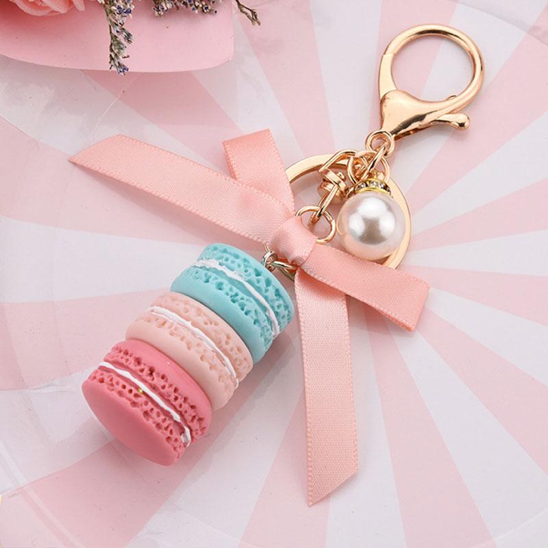 Keychains Lovely Macaron Cake Keychain For Women Girls Pearl Pendant Key Chain Bag Charm Car Ring Holder Wedding Party Gift
Keychains Lovely Macaron Cake Keychain For Women Girls Pearl Pendant Key Chain Bag Charm Car Ring Holder Wedding Party Gift