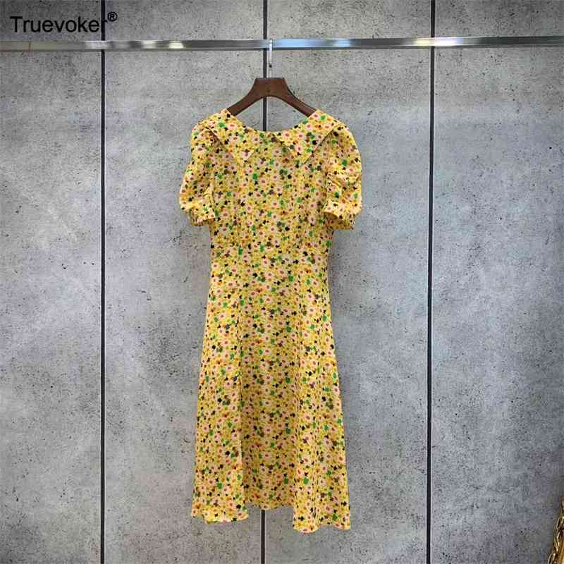 Truevoker Summer Runway Fashion Silk Holiday Dres Short Sleeve Yellow Floral Print Mid Calf Length Mujer Festa Vestido 210602, Gold
Truevoker Summer Runway Fashion Silk Holiday Dres Short Sleeve Yellow Floral Print Mid Calf Length Mujer Festa Vestido 210602, Gold
