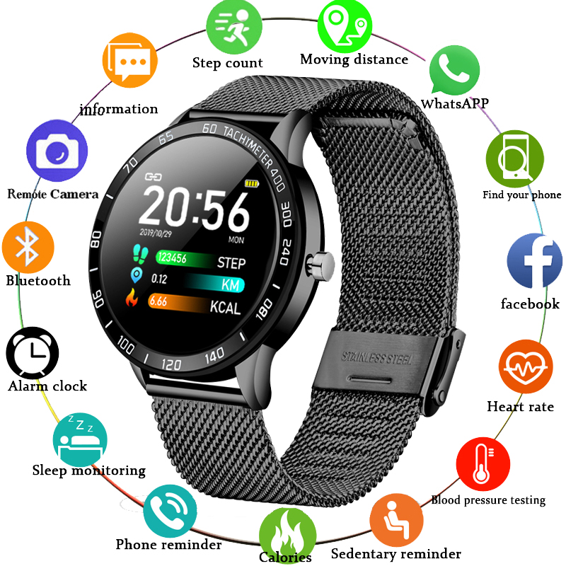 LIGE New Smart Watch Men Women OLED Color Screen Heart Rate Blood Pressure Multi-Function Mode Sport Smartwatch fitness Trackerg, Gold
LIGE New Smart Watch Men Women OLED Color Screen Heart Rate Blood Pressure Multi-Function Mode Sport Smartwatch fitness Trackerg, Gold