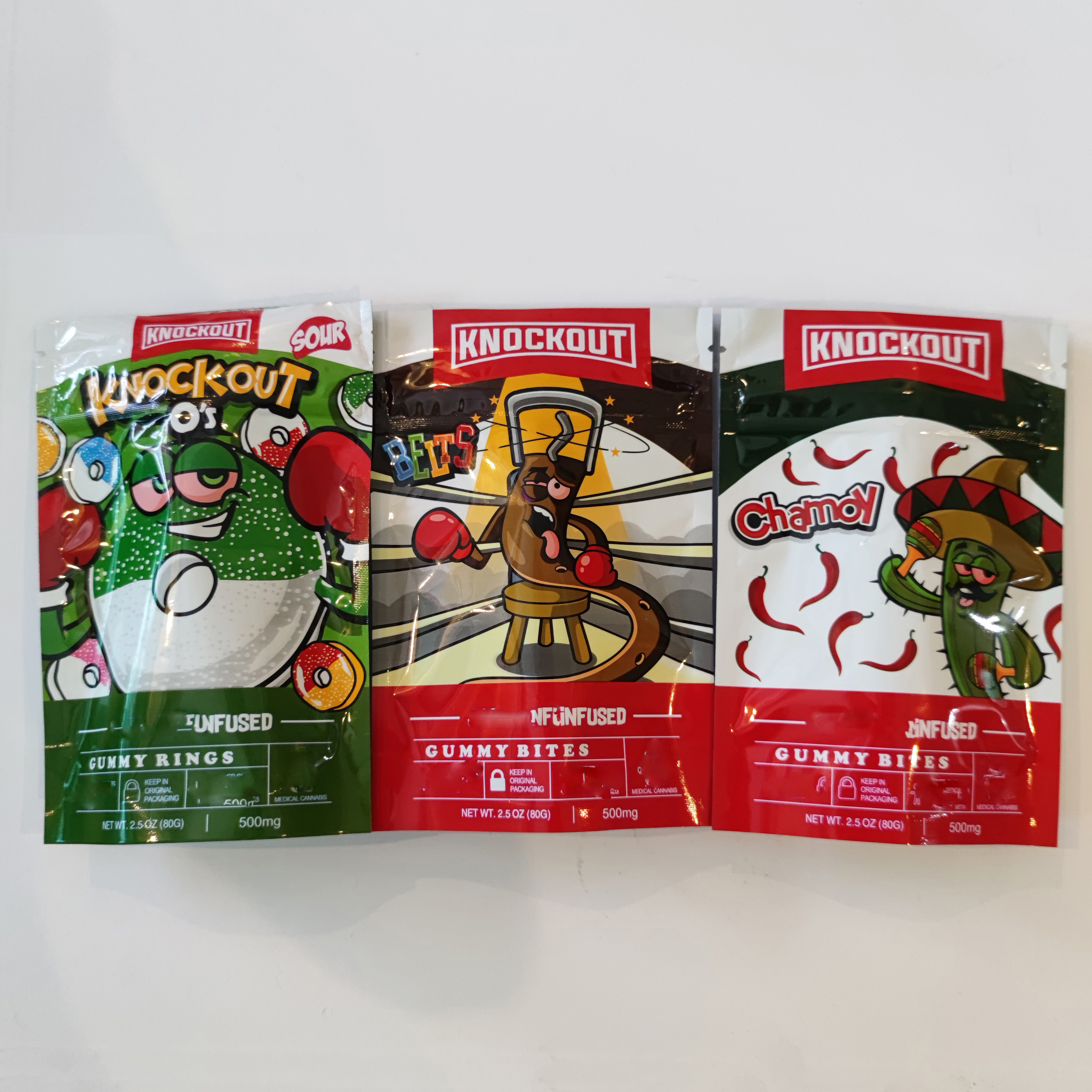 Knockout packing bag mini belts gummy bites sour gummies rings rainbow belt chamoy 500g resealable edibles with clear window newest zipper lock packaging
Knockout packing bag mini belts gummy bites sour gummies rings rainbow belt chamoy 500g resealable edibles with clear window newest zipper lock packaging