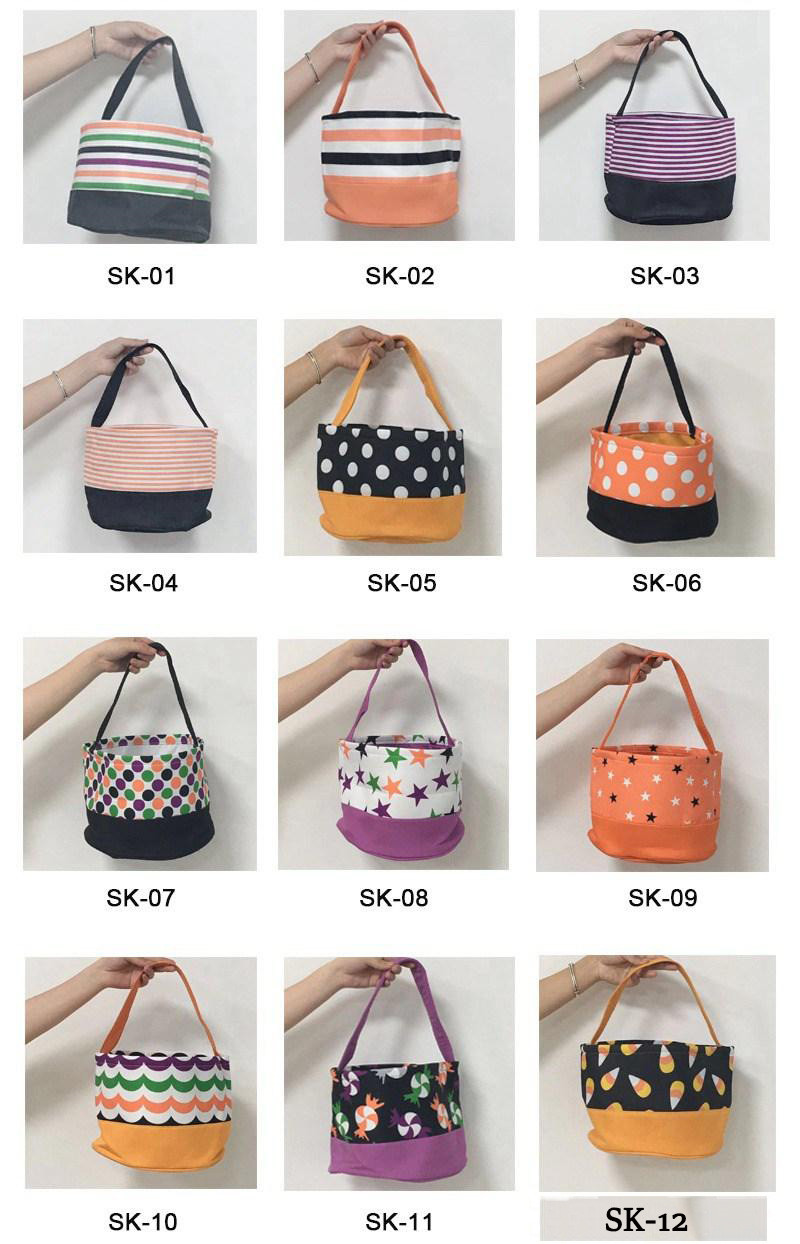 Party Halloween Bucket Dot Stripes Basket Trick or Treat Handbag Polyester Toy Tote Bag Festival Decoration Storage Parties Supplies
Party Halloween Bucket Dot Stripes Basket Trick or Treat Handbag Polyester Toy Tote Bag Festival Decoration Storage Parties Supplies