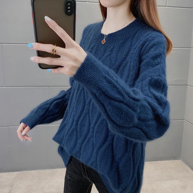 Women's Sweaters Women Pullover Sweater Loose Long Sleeve Knitted Thick Plus Size Jumper, Pink
Women's Sweaters Women Pullover Sweater Loose Long Sleeve Knitted Thick Plus Size Jumper, Pink