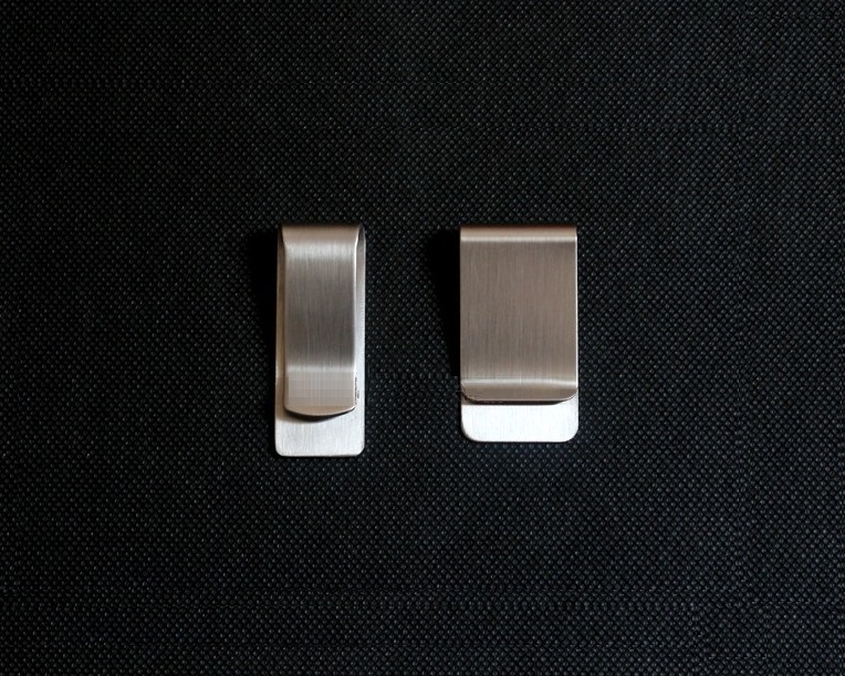 Stainless Steel Metal Money Clip High Quality Fashion Simple Silver Dollar Cash Bill Clamp Holder Wallet