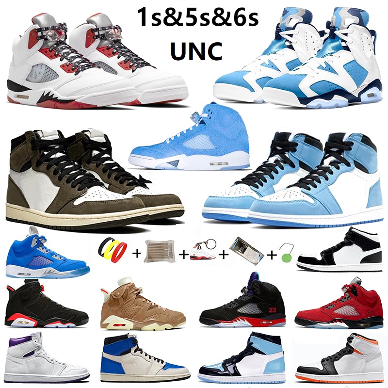 NIKE Air Jordan 1 5 6 Quai 54 UNC mens basketball shoes Bluebird British Khaki men women University Blue fragment Court Purple sports sneakers with box 40-47, Color#1
NIKE Air Jordan 1 5 6 Quai 54 UNC mens basketball shoes Bluebird British Khaki men women University Blue fragment Court Purple sports sneakers with box 40-47, Color#1