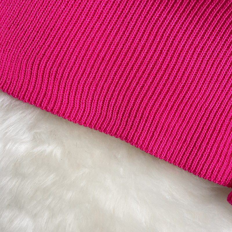 Autumn winter new design womens square collar long sleeve knitted candy color sweater tops jumper