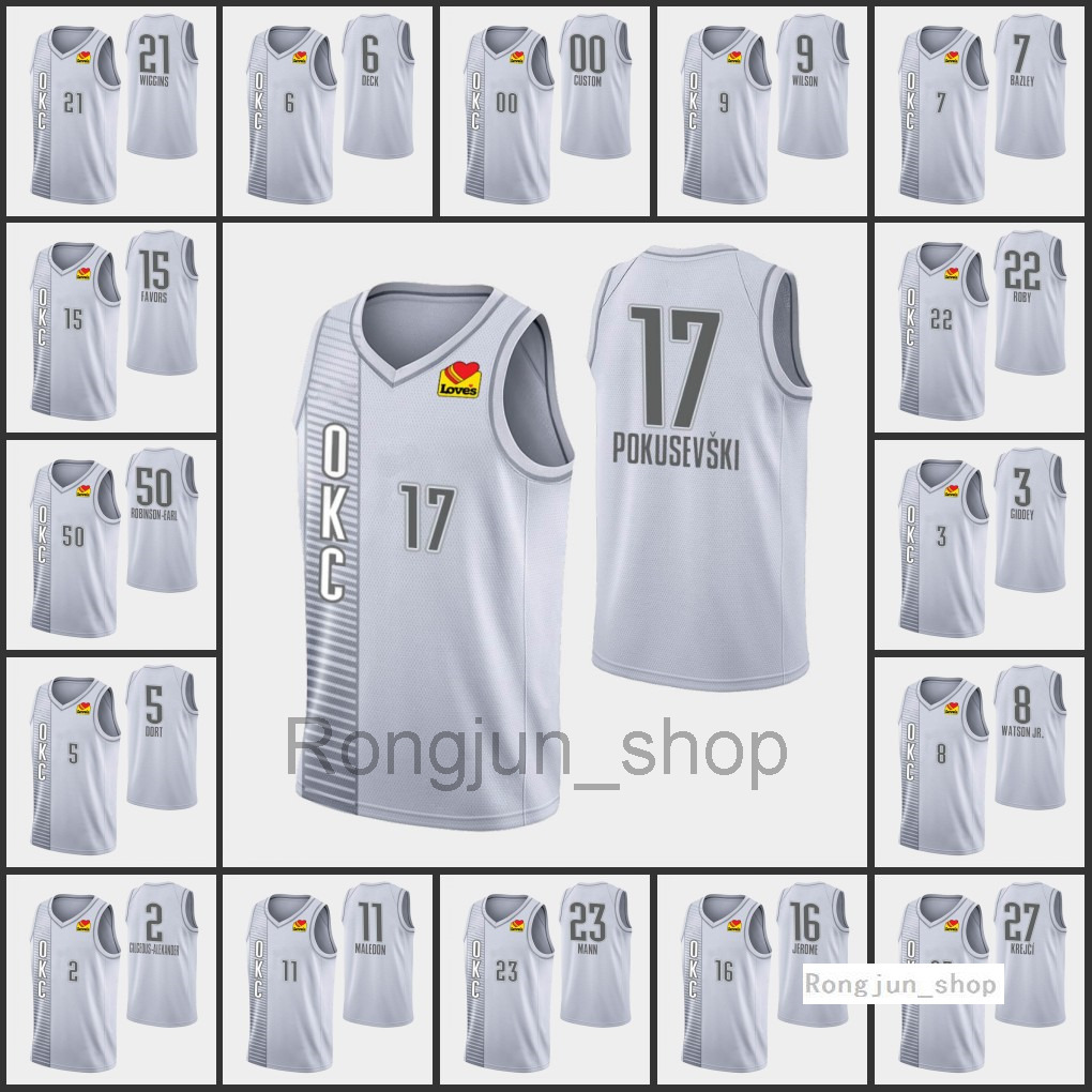 2021-22 Oklahomas Men City Shai Gilgeous-Alexander Tre Mann Aaron Wiggins Vit Krejci 75th Anniversary Thunders jerseys
2021-22 Oklahomas Men City Shai Gilgeous-Alexander Tre Mann Aaron Wiggins Vit Krejci 75th Anniversary Thunders jerseys