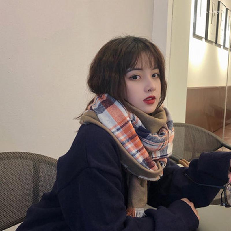 Scarves Chequered Scarf Female Autumn Winter Korean Edition Long Neck Thickening Warm Small Fragrance Coloured Shawl Hundred Sets1
Scarves Chequered Scarf Female Autumn Winter Korean Edition Long Neck Thickening Warm Small Fragrance Coloured Shawl Hundred Sets1