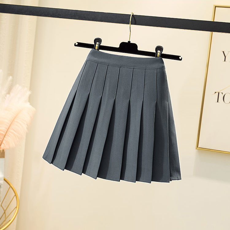Nomikuma High Waist Thick Pleated A-line Skirts Korean Sweet Spring New Women Skirt Causal Solid Faldas Mujer 6E046 210427