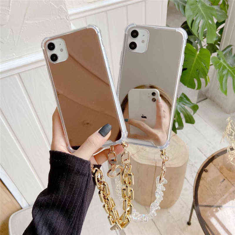 Plating mirror acrylic chain strap bracelet soft phone case for iphone 12 Pro Max MiNi 11 Pro Max X XR XS Max 7 8 plus SE 2020 Y1028
Plating mirror acrylic chain strap bracelet soft phone case for iphone 12 Pro Max MiNi 11 Pro Max X XR XS Max 7 8 plus SE 2020 Y1028