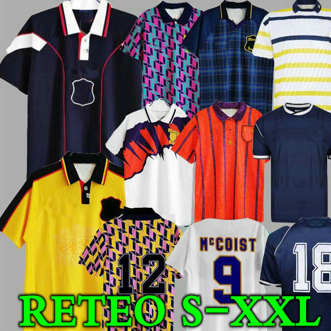 1978 1982 1986 1995 World Cup FINAL Scotland Retro Soccer Jersey McCOIST GALLACHER LAMBERT classic Vintage Leisure Football Shirt 1996 1998 89 90 91, Black;yellow
1978 1982 1986 1995 World Cup FINAL Scotland Retro Soccer Jersey McCOIST GALLACHER LAMBERT classic Vintage Leisure Football Shirt 1996 1998 89 90 91, Black;yellow