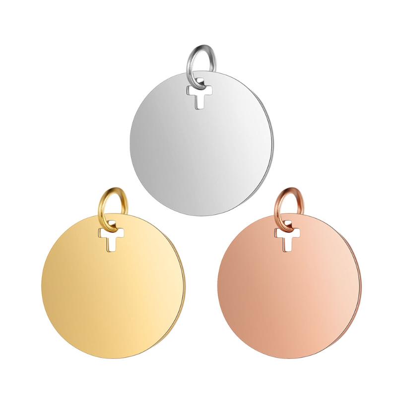 Charms 100% Stainless Steel Cross Round Shaped DIY For Making Bracelet Necklace Accessories 16*19mm 1PC, Bronze;silver
Charms 100% Stainless Steel Cross Round Shaped DIY For Making Bracelet Necklace Accessories 16*19mm 1PC, Bronze;silver