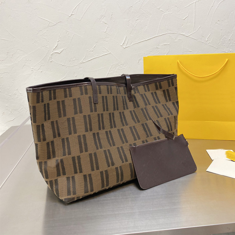 Fashion Handbags Purse Tote Shopping Bags Large Capacity Package Canvas F Letter Wallet Shoulder Bag Light Two Piece Set
Fashion Handbags Purse Tote Shopping Bags Large Capacity Package Canvas F Letter Wallet Shoulder Bag Light Two Piece Set