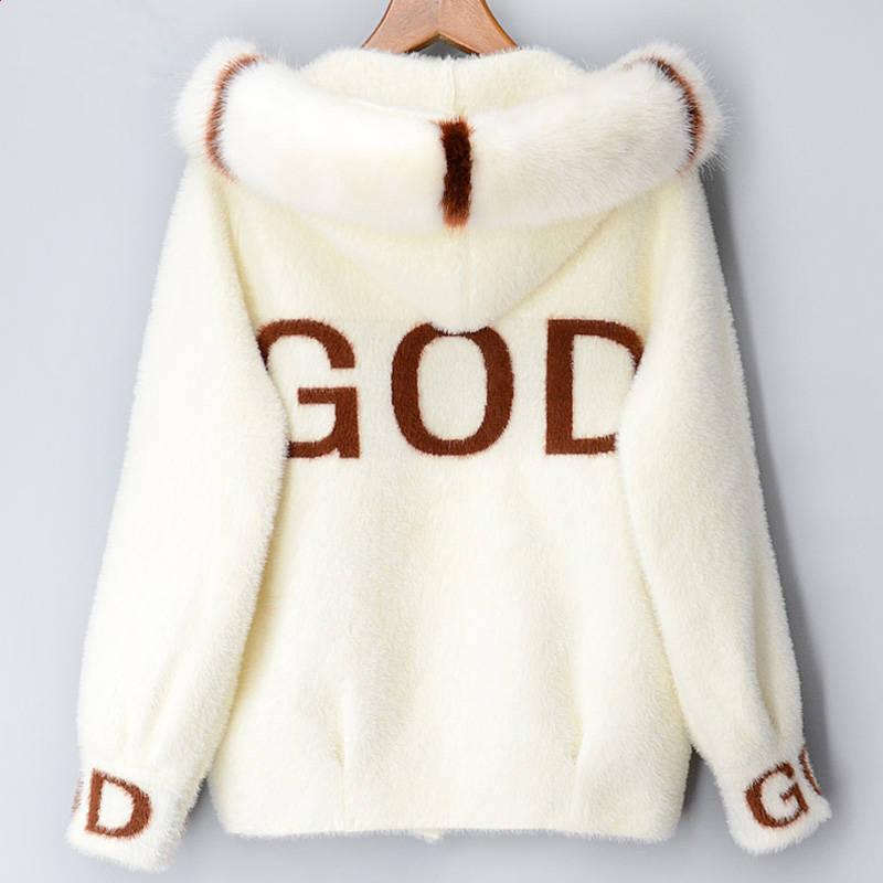 Women's Fur & Faux Mink Autumn And Winter Sweater Coat 2021 Loose Velvet Long-sleeved Cardigan Hooded Collar, Black
Women's Fur & Faux Mink Autumn And Winter Sweater Coat 2021 Loose Velvet Long-sleeved Cardigan Hooded Collar, Black