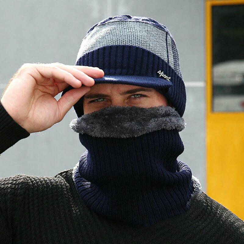 Hats, Scarves & Gloves Sets Men Winter Warm Hat Knit Visor Beanie Fleece Lined With Brim Cap Thick Ribbed Hiking Outdoor Unisex Women, Blue;gray
Hats, Scarves & Gloves Sets Men Winter Warm Hat Knit Visor Beanie Fleece Lined With Brim Cap Thick Ribbed Hiking Outdoor Unisex Women, Blue;gray