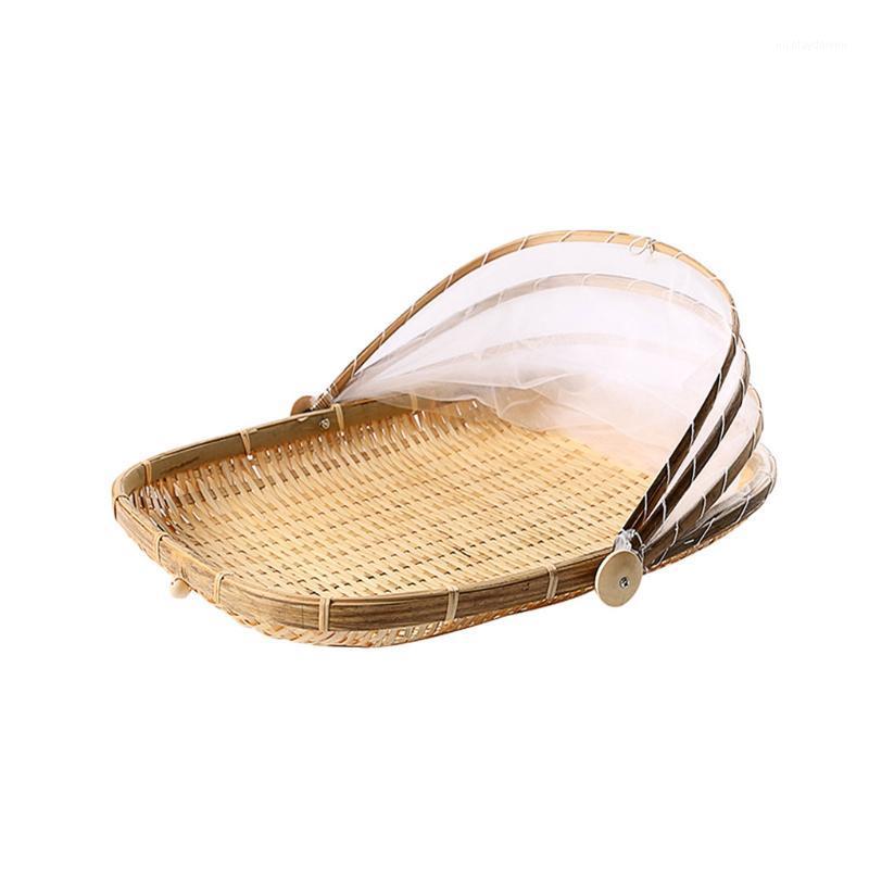 Storage Baskets Handmade Bamboo Woven Bug Proof Wicker Basket Dustproof Picnic Fruit Vegetable Tray Food Bread Dishes Cover Gauze
Storage Baskets Handmade Bamboo Woven Bug Proof Wicker Basket Dustproof Picnic Fruit Vegetable Tray Food Bread Dishes Cover Gauze