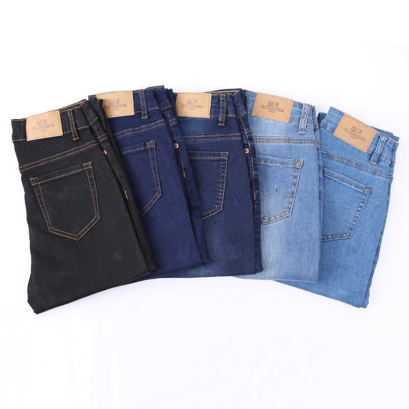 Jeans for Women mom High Waist Woman Elastic Stretch female denim skinny pencil pants women jeans 210922