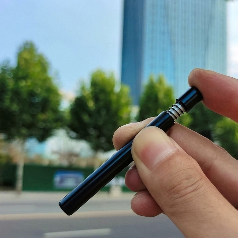 Portable Metal Smoking Pipes 8MM Spring Aluminum Herb Tobacco Pipe Cigarette Holder Accessories