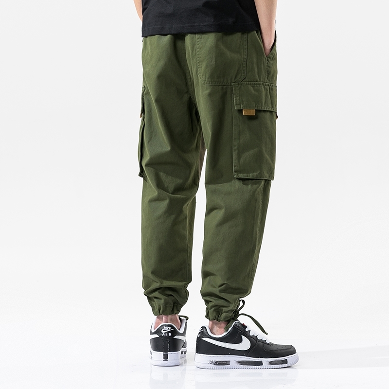 Varsanol Streetwear Cargo Pants Men 100% Cotton Joggers Pants for Men Fashion Hip Hop Clothing Harem Trourser Male Military Pant 210601