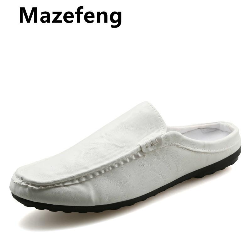 Sandals Mazefeng Men Fashional Shoes Simple Casual Solid Outdoor Leather Round Toe Male Summer, Black
Sandals Mazefeng Men Fashional Shoes Simple Casual Solid Outdoor Leather Round Toe Male Summer, Black