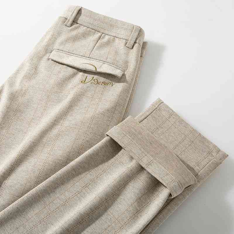 Men's summer thin Plaid leisure slim with small feet without ironing men's pants light color elastic trend, Black gray grid 82908 micro bullet
Men's summer thin Plaid leisure slim with small feet without ironing men's pants light color elastic trend, Black gray grid 82908 micro bullet