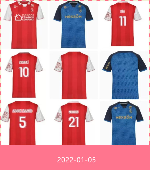 21 22 Stade de Reims Mens Soccer Jerseys ZENELI CAFARO FOKET ABDELHAMID CASSAMA GRAVILLON Home Away Football Shirt Short Sleeve uniforms
21 22 Stade de Reims Mens Soccer Jerseys ZENELI CAFARO FOKET ABDELHAMID CASSAMA GRAVILLON Home Away Football Shirt Short Sleeve uniforms