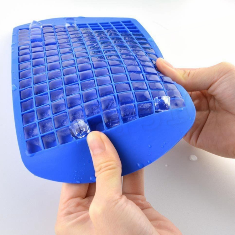 hot 160 Grids DIY Small Mold Silicone Tray cube box Fruit Cube Maker Bar Ice Cream Tools Free shipping