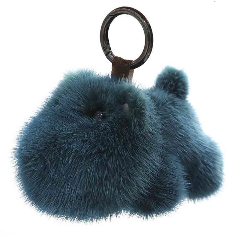 Korean in Mink Hair Hippo Fur Pendant Dolphin Bag Car Key Chain