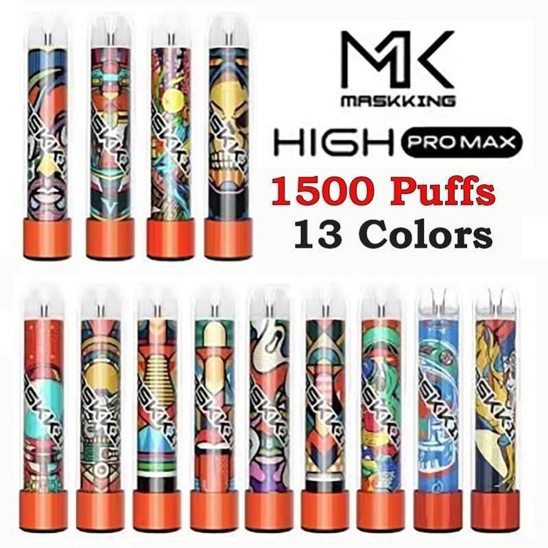 Maskking High Pro Max Disposable Vape Electronic Cigarette 1500 Puffs 4.5ml Cartridge Ready To Use Transparent Mouthpiece Russian English
Maskking High Pro Max Disposable Vape Electronic Cigarette 1500 Puffs 4.5ml Cartridge Ready To Use Transparent Mouthpiece Russian English