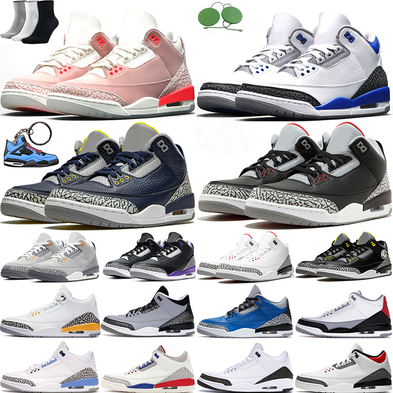 Basketball shoes 3s 3 jumpman Racer Blue Rust Pink UNC Black White Fire Red Cement Michigan Cool Grey Trainers Mens Sports Sneaker
Basketball shoes 3s 3 jumpman Racer Blue Rust Pink UNC Black White Fire Red Cement Michigan Cool Grey Trainers Mens Sports Sneaker