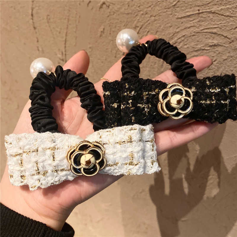 Women Girl Hair Ties Elastic Bands Camellia Plaid Flower Floral Pearl Bow Knot Scrunchies Korean Head Accessories Wholesale Y0723
Women Girl Hair Ties Elastic Bands Camellia Plaid Flower Floral Pearl Bow Knot Scrunchies Korean Head Accessories Wholesale Y0723