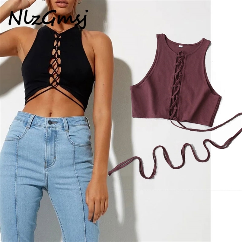 T-Shirt Women Tee Tops With Drawstring Solid Color Sleeveless Bandage Sexy Crop Violet Top 04 210628, As picture
T-Shirt Women Tee Tops With Drawstring Solid Color Sleeveless Bandage Sexy Crop Violet Top 04 210628, As picture