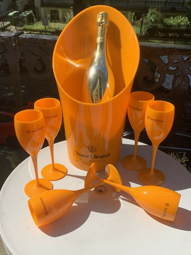 Ice Buckets Champagne Flutes Party Plastic Cups Wine Beer Cooler tail Cup White Cabinet Acrylic Champagnes Bucket