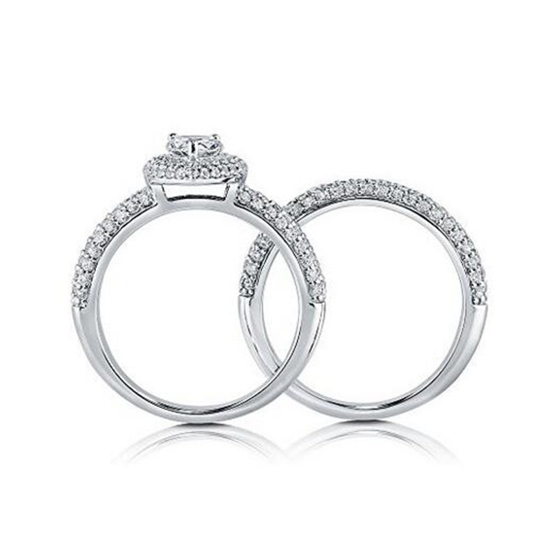 Choucong Brand Vintage Promise Wedding Ring set Real 925 sterling Silver Diamond cz Engagement eBand Rings For Women Bridal sets Jewelry Gift