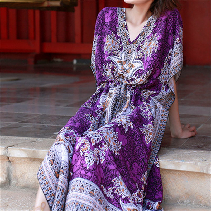 Cotton Long Beach Cover up Robe de Plage Swimsuit Tunic Vestidos Bathing suit s Kaftan Swim cover #Q702 210420